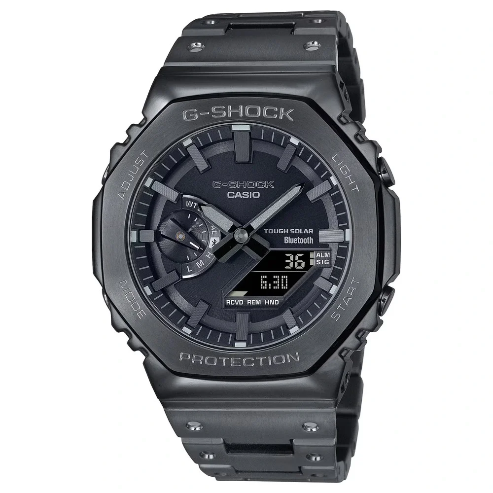 Casio G-Shock 2100 Series Black Stainless Steel Watch GMB2100BD-1A